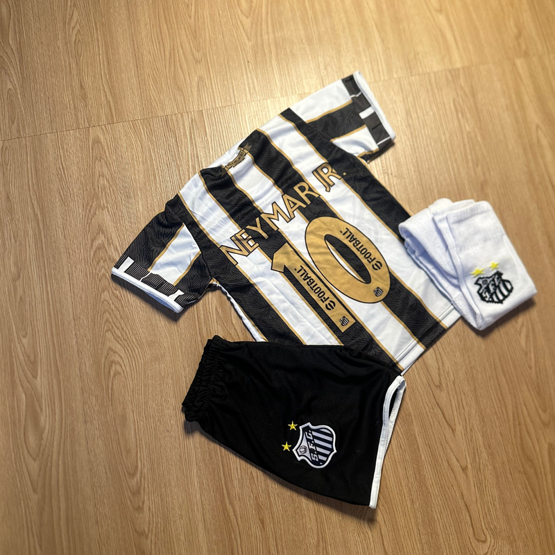 CONJUNTO INFANTIL SANTOS NEYMAR COM MEIÃO