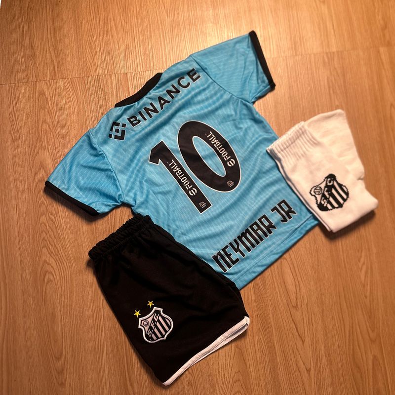 CONJUNTO INFANTIL SANTOS NEYMAR COM MEIÃO