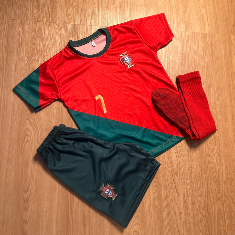 CONJUNTO INFANTIL PORTUGUAL COM MEIÃO
