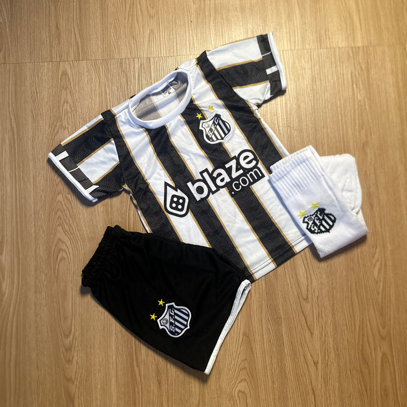 CONJUNTO INFANTIL SANTOS NEYMAR COM MEIÃO
