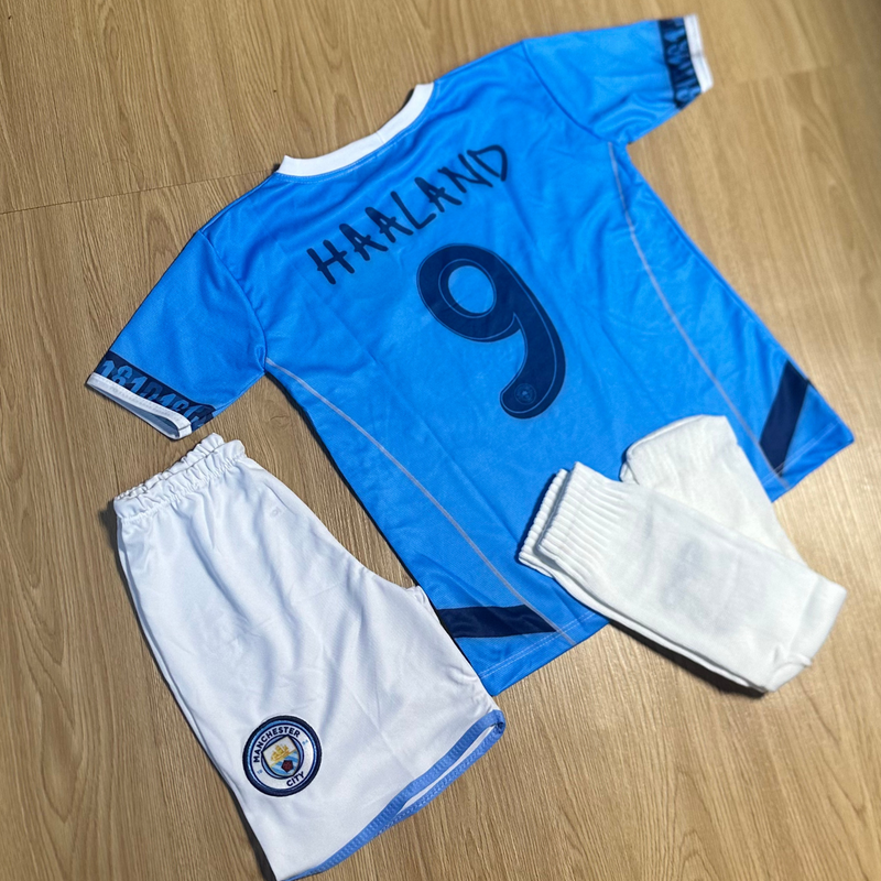 CONJUNTO INFANTIL MANCHESTER CITY COM MEIÃO