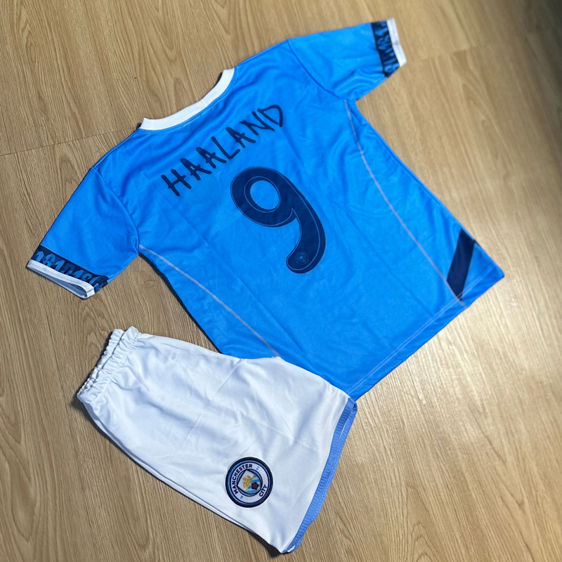 CONJUNTO INFANTIL MANCHESTER CITY COM MEIÃO