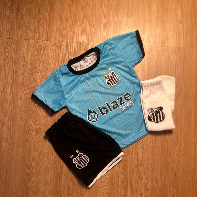 CONJUNTO INFANTIL SANTOS NEYMAR COM MEIÃO