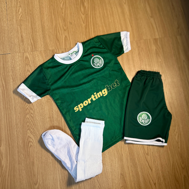 CONJUNTO INFANTIL PALMEIRAS COM MEIAO