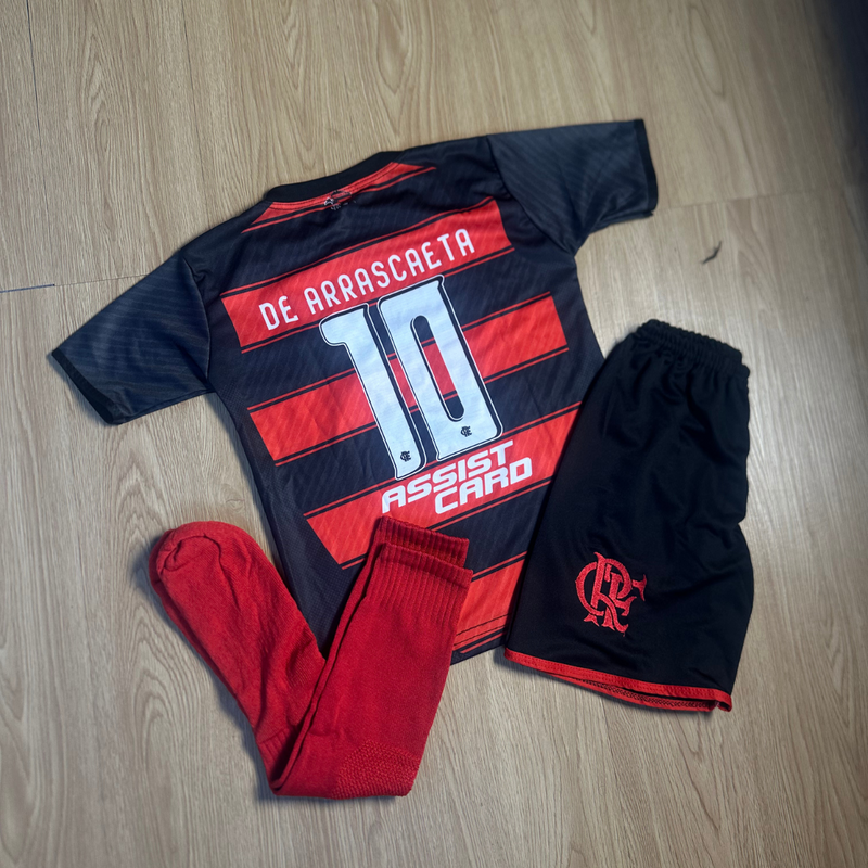 CONJUNTO INFANTIL FLAMENGO COM MEIÃO